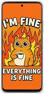 Силикон с усиленными углами чехол Funny Cat для Realme C55 - 6786sp-2992 изображение 