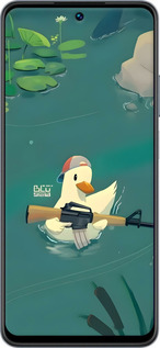 Силиконовый чехол Уточка с автоматом для Realme C55 - 6356u-2992 изображение 