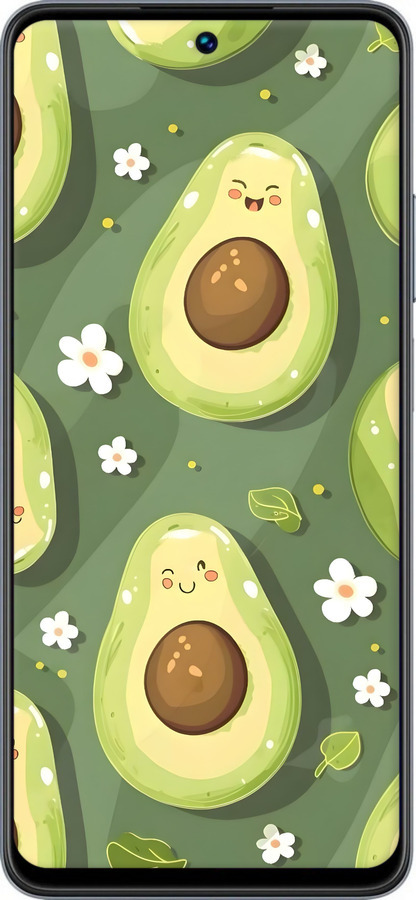 Силиконовый чехол Авокадо для Realme C55 - 6380u-2992 изображение 