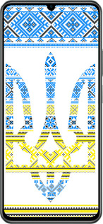 TPU чехол Герб - вышиванка желто-голубая для Realme C61 - 1197b-3781 изображение 