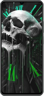 TPU чехол Череп-часы для Realme C61 - 4100b-3781 изображение 