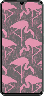 TPU чехол Vintage-Flamingos для Realme C61 - 4171b-3781 изображение 