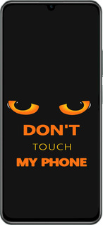 TPU чехол Don't touch the phone для Realme C61 - 4261b-3781 изображение 