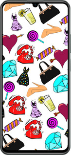 TPU чехол stickers для Realme C61 - 4757b-3781 изображение 