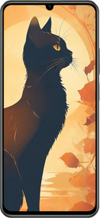 TPU чехол Черная кошка v2 для Realme C61 - 5830b-3781 изображение 
