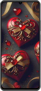TPU чехол Сердечки v4 для Realme C61 - 5834b-3781 изображение 