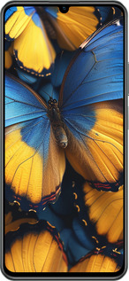 TPU чехол Желто-голубые бабочки для Realme C61 - 6046b-3781 изображение 