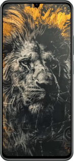 TPU чехол Лев у золотих фарбах для Realme C61 - 6155b-3781 изображение 