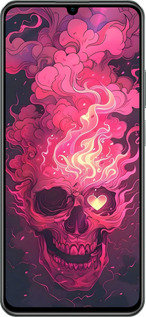 TPU чехол Череп арт для Realme C61 - 6385b-3781 изображение 