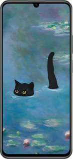 TPU чехол С изображением кота и водяной лилии Monet для Realme C61 - 6519b-3781 изображение 