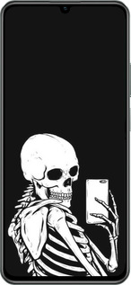 TPU чехол Скелет делает Selfie для Realme C61 - 6535b-3781 изображение 