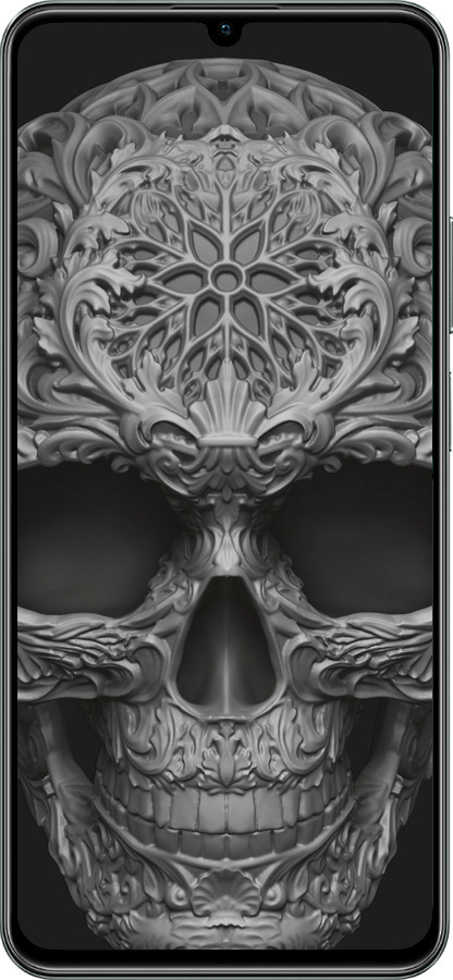 TPU чехол skull-ornament для Realme C61 - 4101b-3781 изображение 