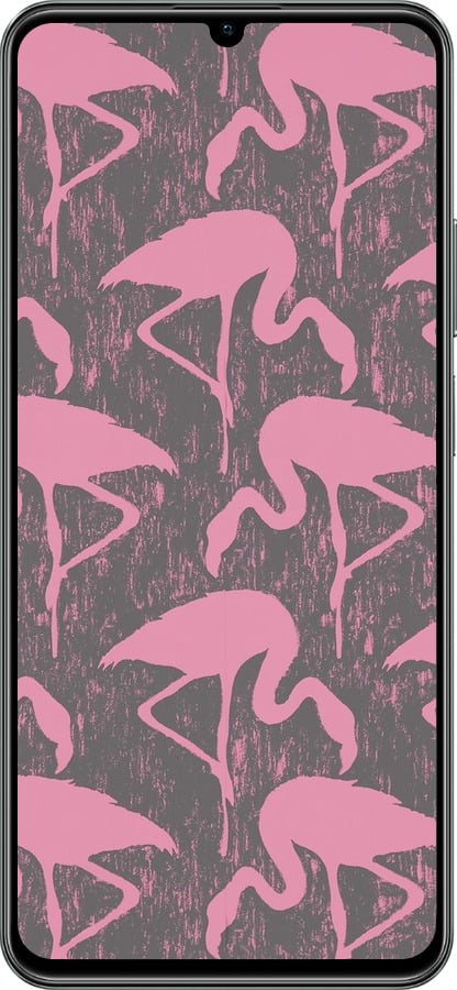 TPU чехол Vintage-Flamingos для Realme C61 - 4171b-3781 изображение 