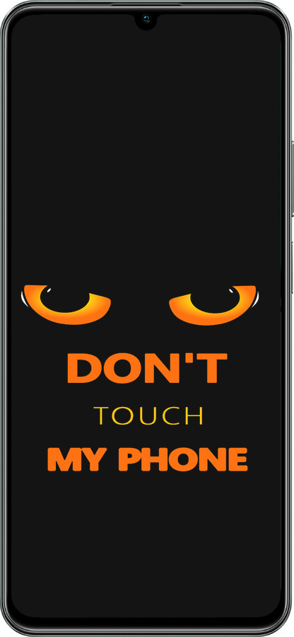 TPU чехол Don't touch the phone для Realme C61 - 4261b-3781 изображение 