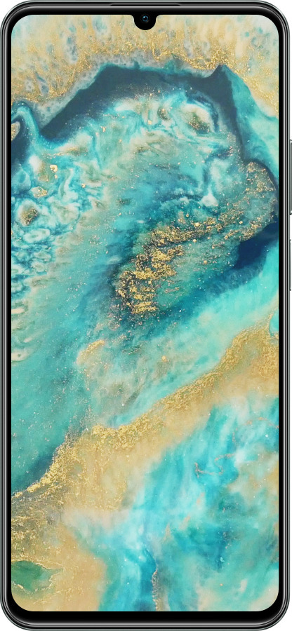 TPU чехол Green marble для Realme C61 - 4365b-3781 изображение 