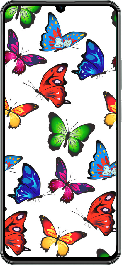 TPU чехол Барвисті метелики для Realme C61 - 4761b-3781 изображение 