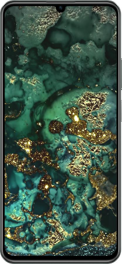 TPU чехол Мармур золото багатство для Realme C61 - 5419b-3781 изображение 