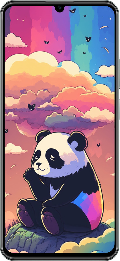 TPU чехол Панда в облаках для Realme C61 - 5585b-3781 изображение 