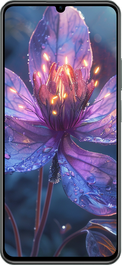 TPU чехол Магический цветок для Realme C61 - 6038b-3781 изображение 