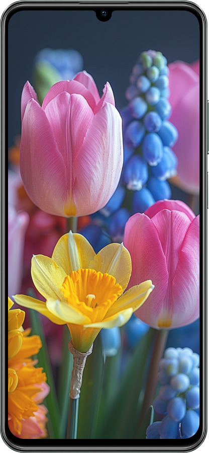 TPU чехол Весенние цветы для Realme C61 - 6058b-3781 изображение 