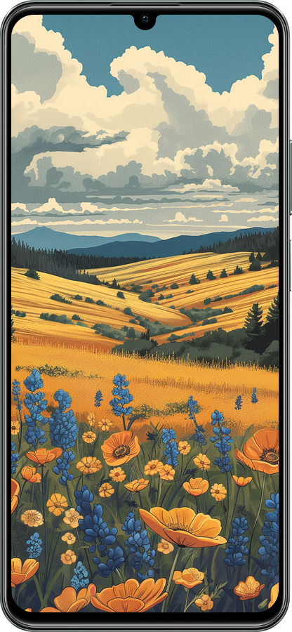 TPU чехол Українське поле для Realme C61 - 6082b-3781 изображение 