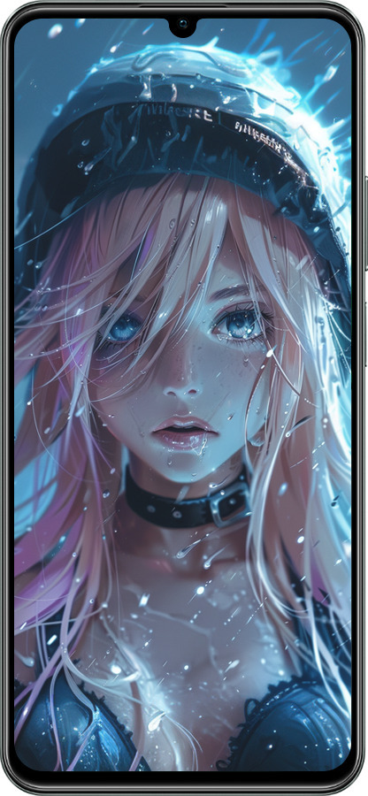 TPU чехол Аниме-дива под дождем для Realme C61 - 6120b-3781 изображение 