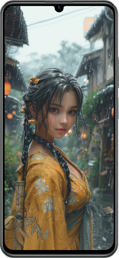 TPU чехол Anime-girl для Realme C61 - 6133b-3781 изображение 
