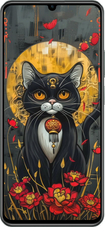 TPU чехол China Cat для Realme C61 - 6134b-3781 изображение 