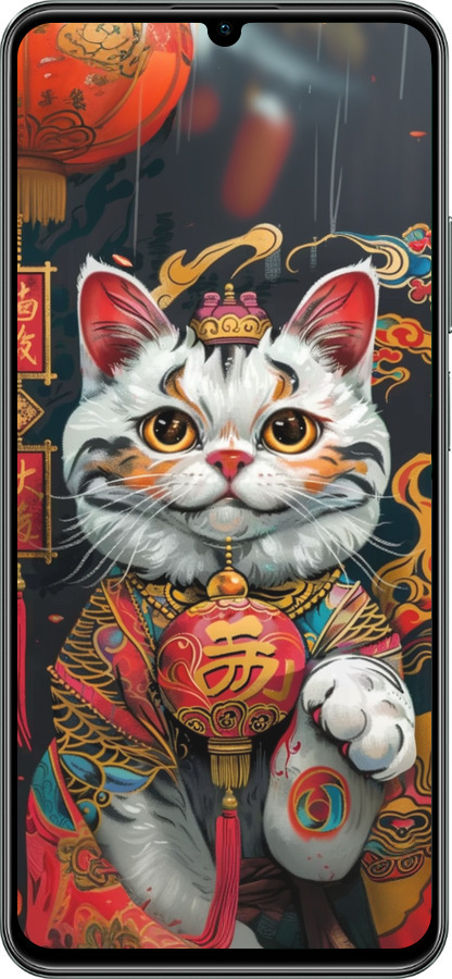TPU чехол China Cat v2 для Realme C61 - 6135b-3781 изображение 