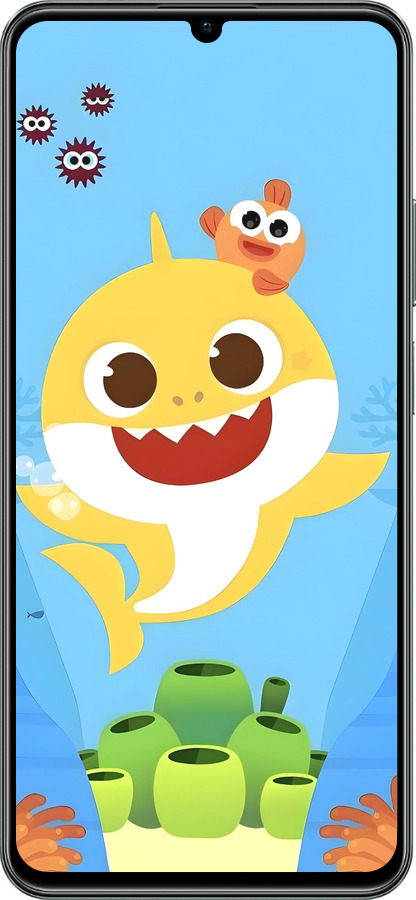 TPU чехол Бейби Шарк для Realme C61 - 6303b-3781 изображение 