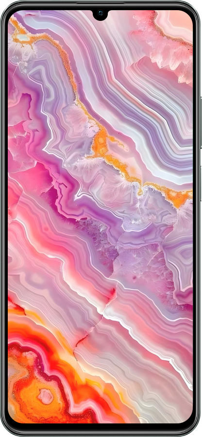 TPU чехол Мрамор 2 для Realme C61 - 6307b-3781 изображение 