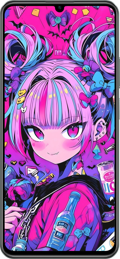 TPU чехол Аниме милаха для Realme C61 - 6314b-3781 изображение 