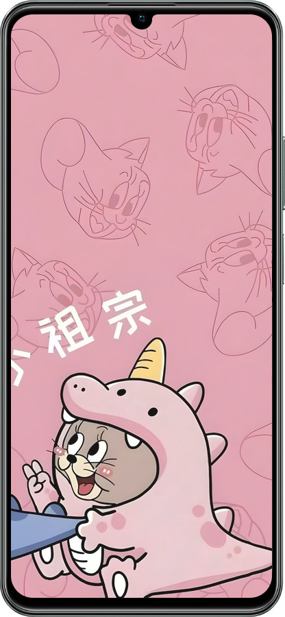 TPU чехол Том и джерри 2 для Realme C61 - 6359b-3781 изображение 