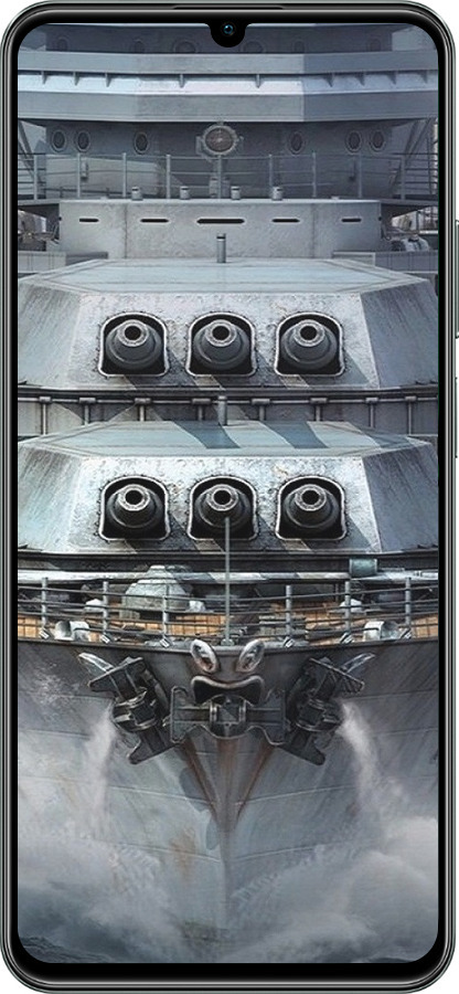TPU чехол Лінкор, world of tanks, wargaming, військовий корабель для Realme C61 - 6453b-3781 изображение 