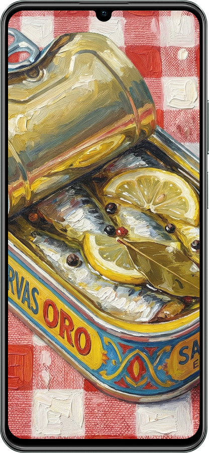 TPU чехол Vintage Sardine Tin Phone для Realme C61 - 6772b-3781 изображение 