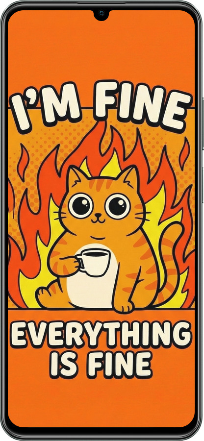 TPU чехол Funny Cat для Realme C61 - 6786b-3781 изображение 