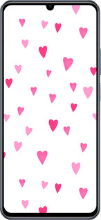 TPU чехол Сердечки 2 для Realme C63 4G - 4763b-3745 изображение 