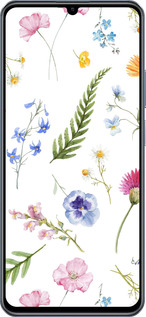 TPU чехол Цветочный фон v2 для Realme C63 4G - 5472b-3745 изображение 