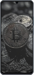 TPU чехол Black Bitcoin для Realme C63 4G - 6090b-3745 изображение 