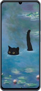 TPU чехол С изображением кота и водяной лилии Monet для Realme C63 4G - 6519b-3745 изображение 