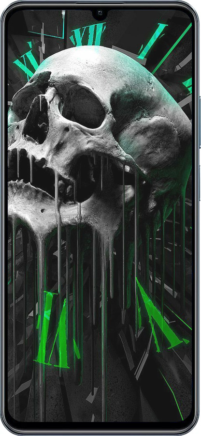 TPU чехол Череп-часы для Realme C63 4G - 4100b-3745 изображение 