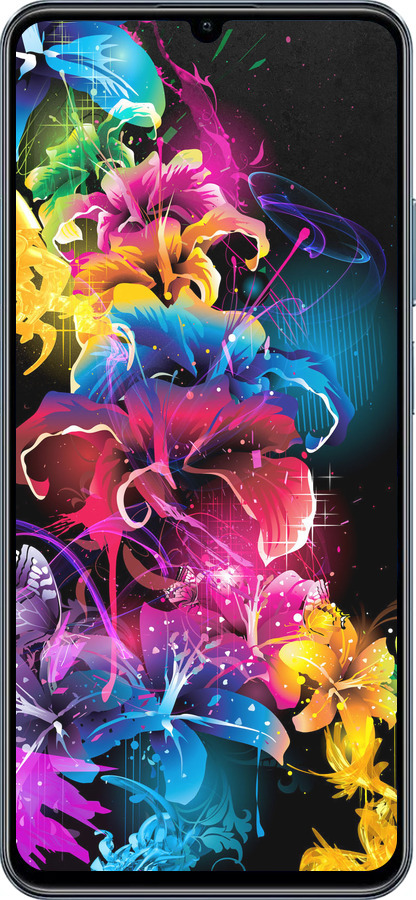 TPU чехол Абстрактные цветы для Realme C63 4G - 511b-3745 изображение 