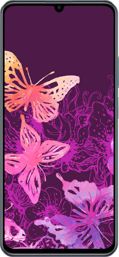 TPU чехол Бабочки v2 для Realme C63 4G - 5475b-3745 изображение 