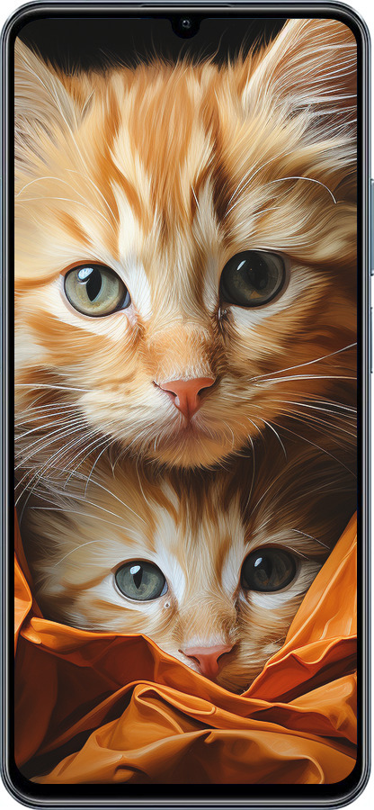 TPU чехол Котики 2 для Realme C63 4G - 5664b-3745 изображение 