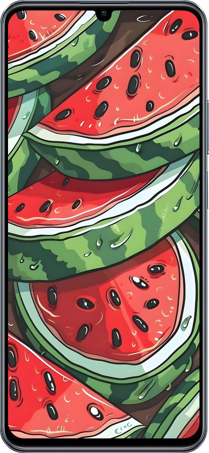 TPU чехол Арбуз для Realme C63 4G - 6315b-3745 изображение 