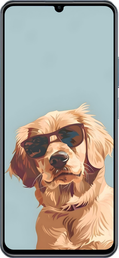 TPU чехол Пес в очках для Realme C63 4G - 6381b-3745 изображение 