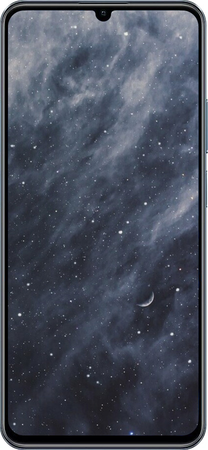 TPU чехол Голубые облака, Голубая луна для Realme C63 4G - 6398b-3745 изображение 