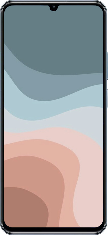 Силіконовий чехол З синіми та рожевими хвилями в стилі ретро для Realme C63 4G - 6532u-3745 изображение 
