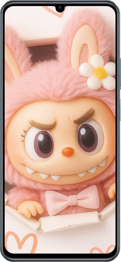 Силиконовый чехол Лабубу 2 для Realme C63 4G - 6710u-3745 изображение 