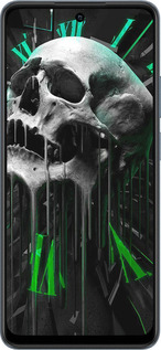TPU чехол Череп-часы для Realme C65 4G - 4100b-3719 изображение 